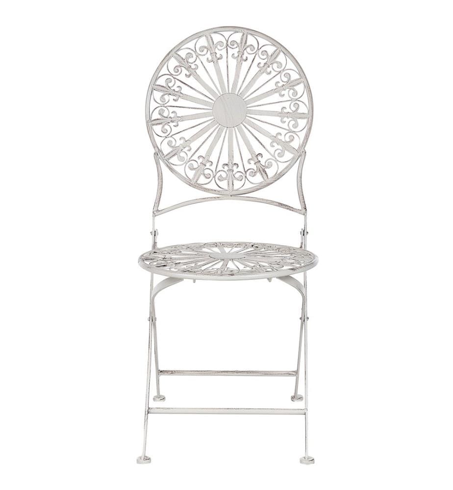 Lot de 2 chaises de jardin SCAFA Métal Blanc