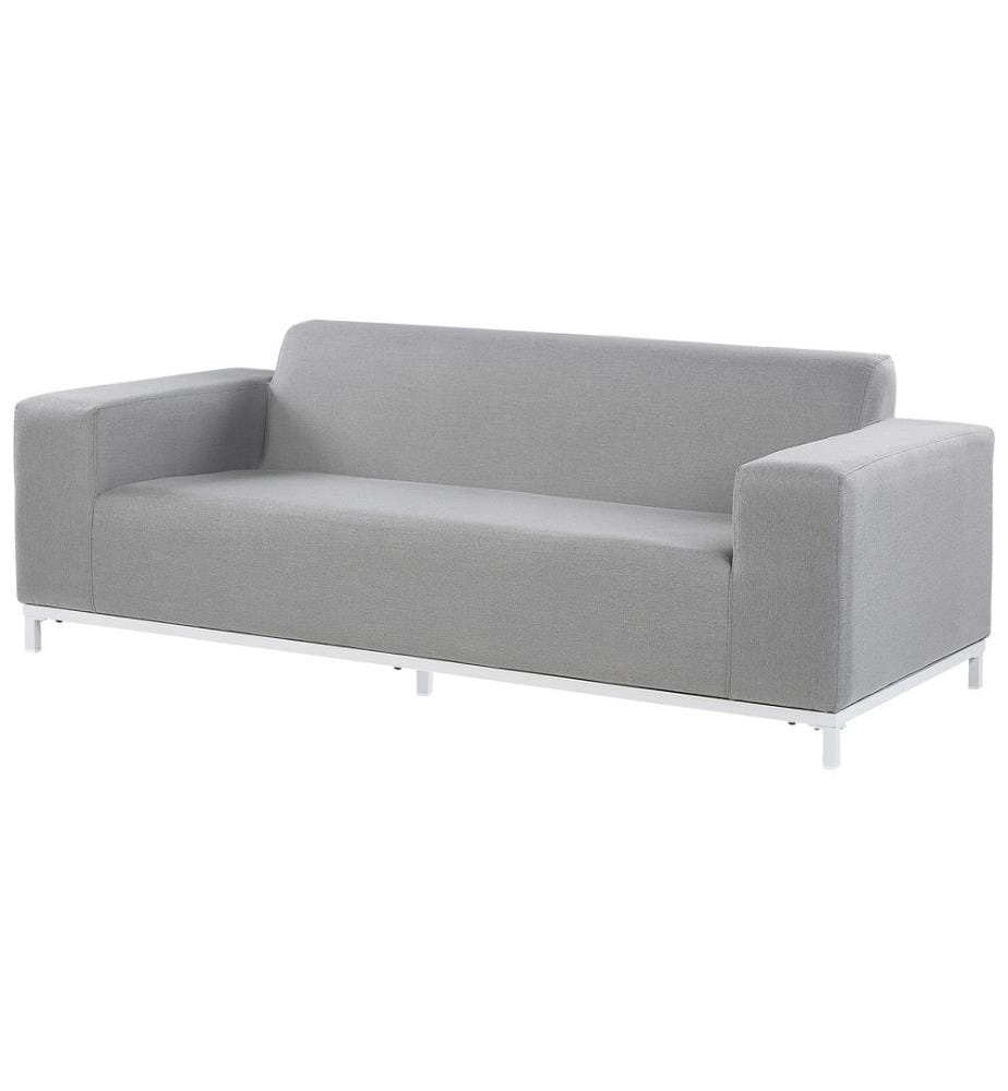Gartensofa 3-Sitzer ROVIGO Hellgrau