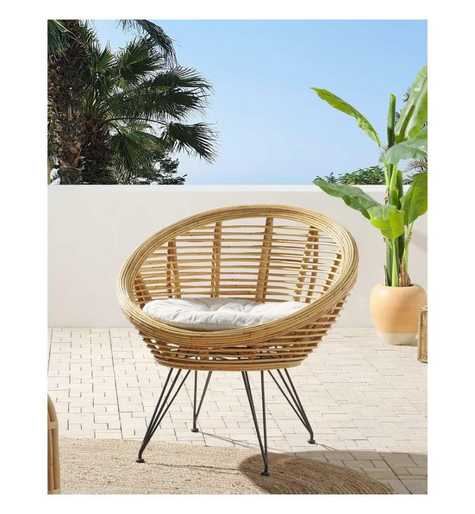 Gartenstuhl MARATEA Rattan Naturfarben
