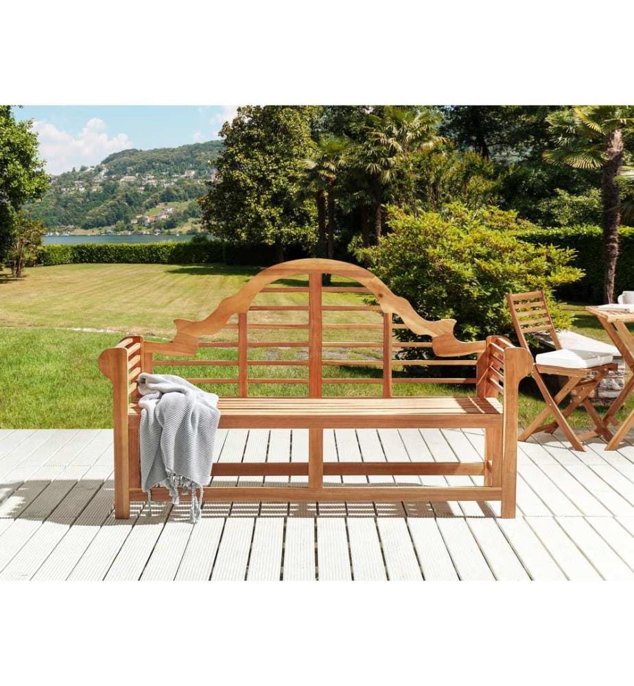 Panchina da giardino MARLBORO 196 cm Legno d'acacia Marrone chiaro
