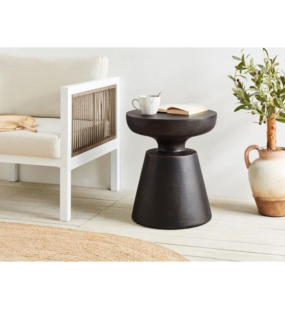 Table d'appoint MINCIO 45 cm 45 cm Noir