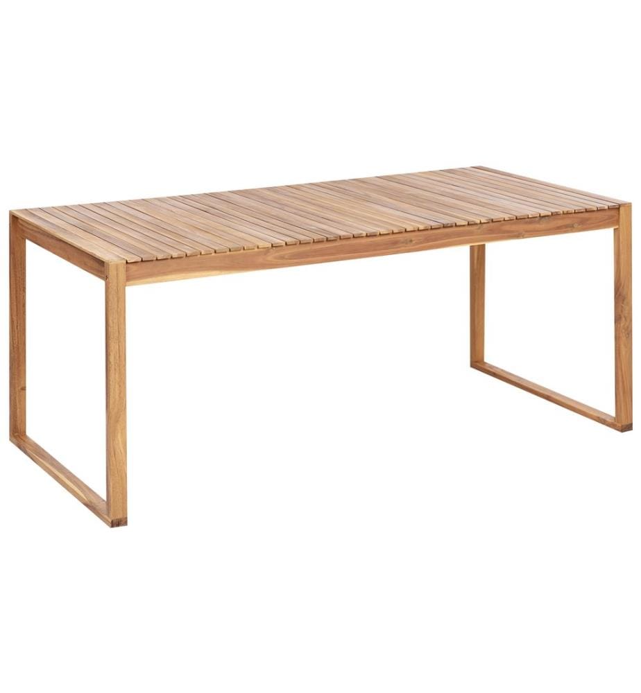 Gartenmöbel Set mit Servierwagen 6-Sitzer SASSARI II zertifiziertes Akazienholz Hellbraun