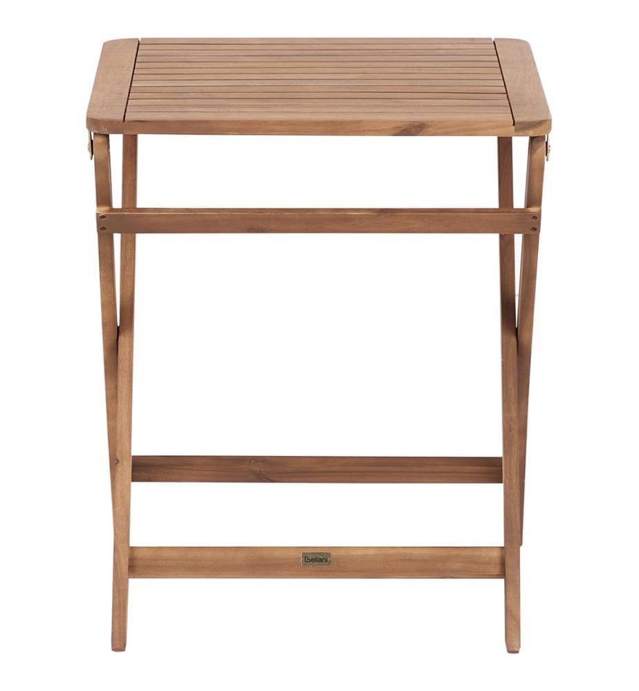 Ensemble bistrot Pliant PARAGGI Bois d'acacia certifié Marron