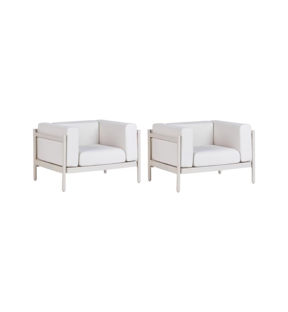 Gartensessel 2er Set FERRETTI Hellbeige