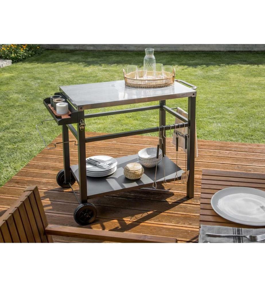 Outdoor-Servierwagen SPIAZZI Metall Schwarz
