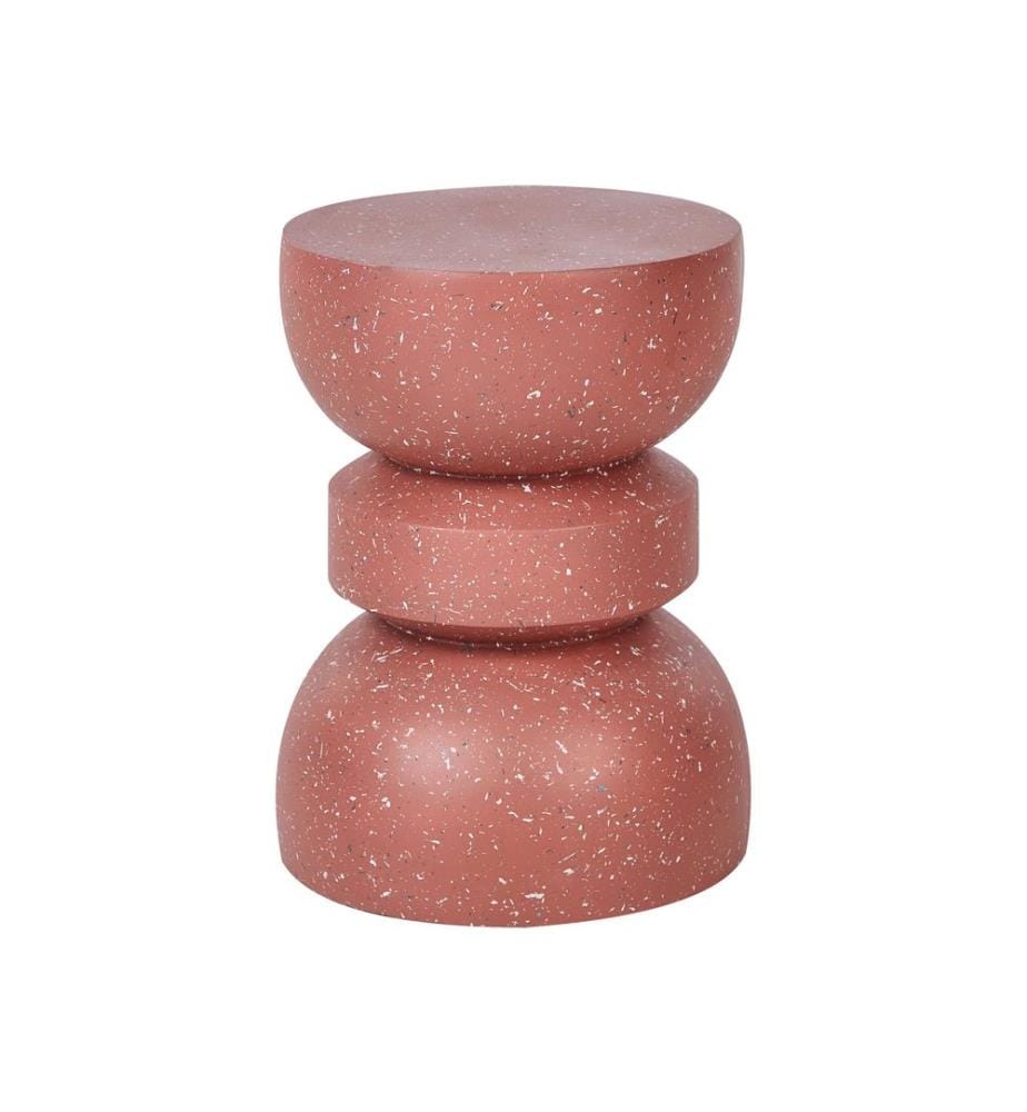 Table d'appoint FALIRO 37 cm 37 cm Terrazzo rouge