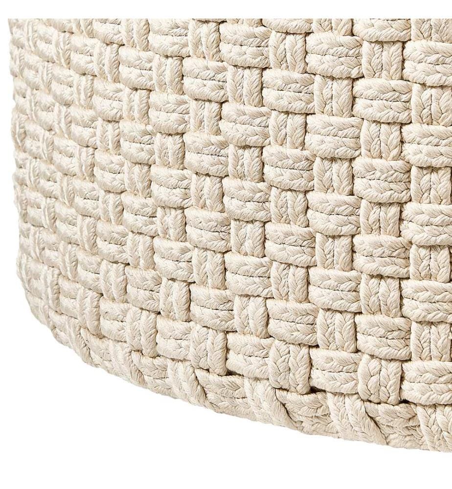 Pouf de jardin ? 70 cm beige clair MITHI