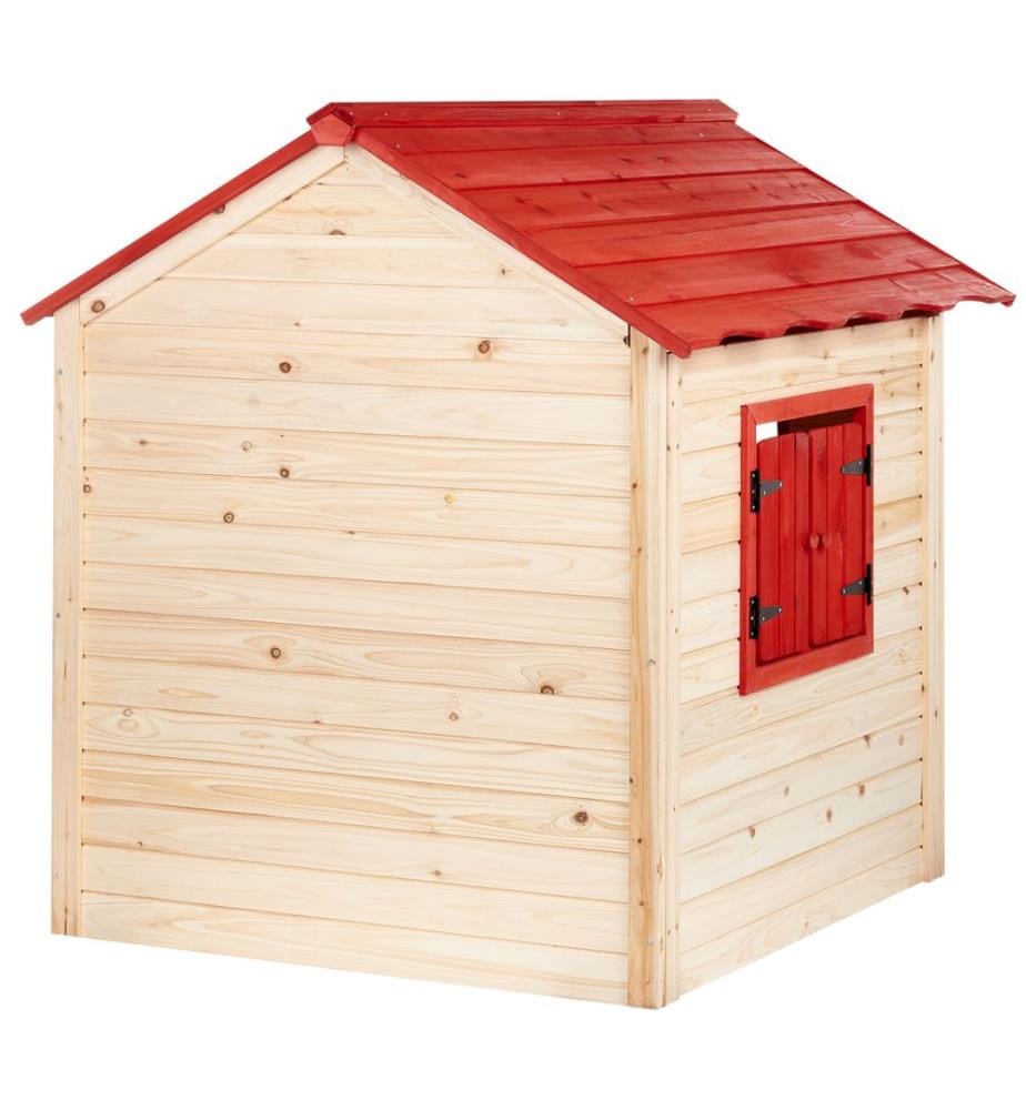 Casetta da giardino PELOPIO Legno di abete Marrone chiaro