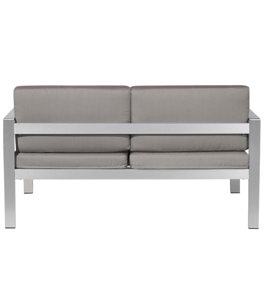 Gartensofa 2-Sitzer SALERNO Metall Dunkelgrau