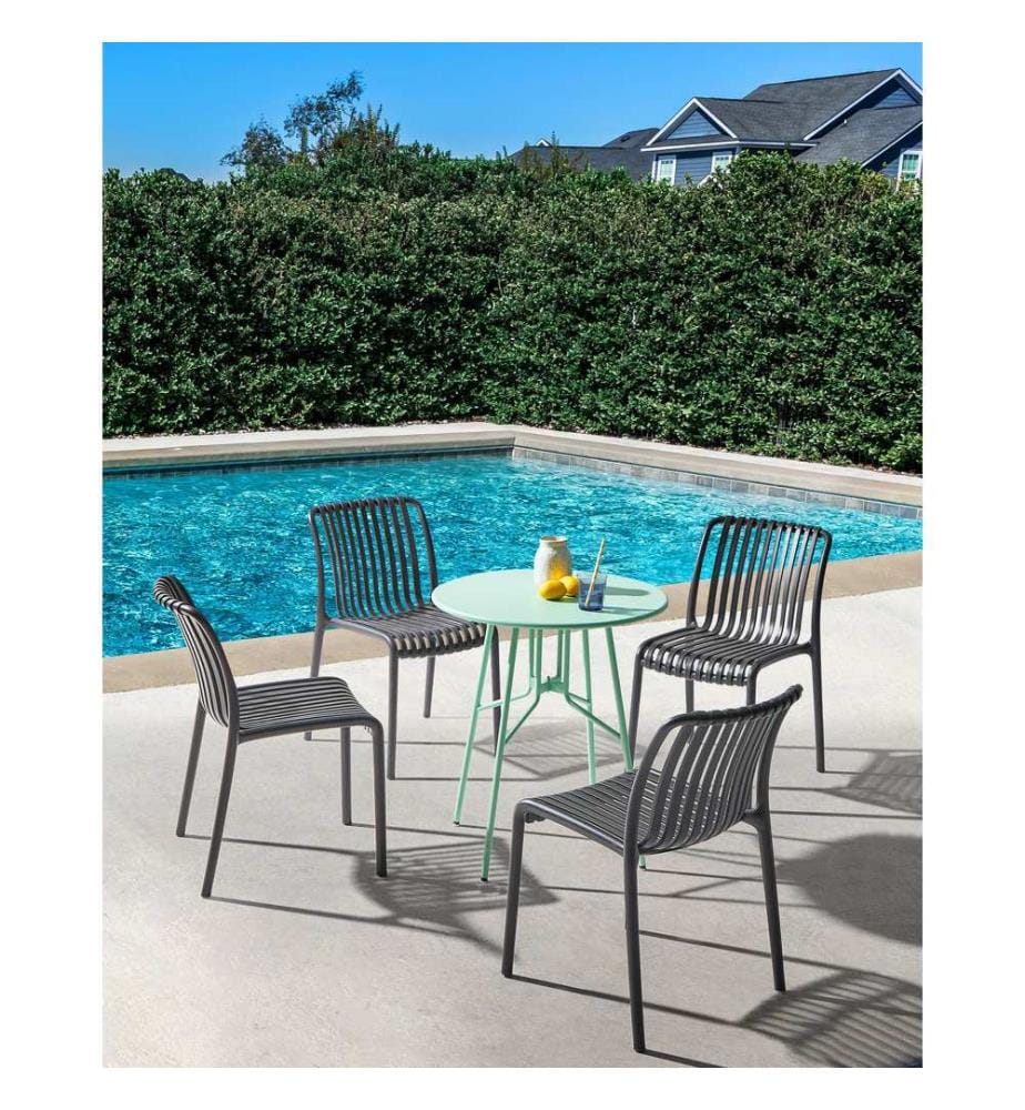 Gartenstuhl 4er Set ARICCIA Schwarz