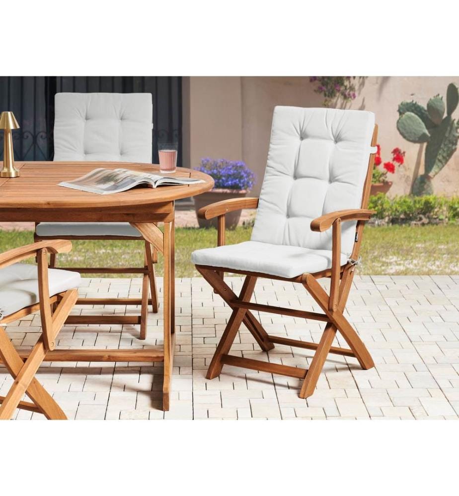 Sitzauflagen 2er Set MAUI PREMIUM Cremeweiss