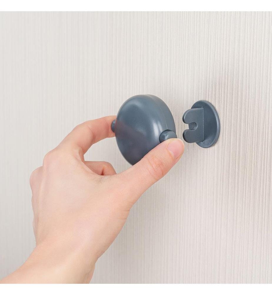 Verrou de sécurité pour des armoires 2 portes gris