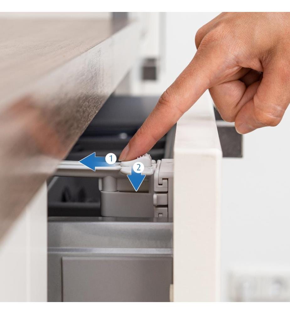 Dispositif de sécurité pour tiroirs 2 pcs.