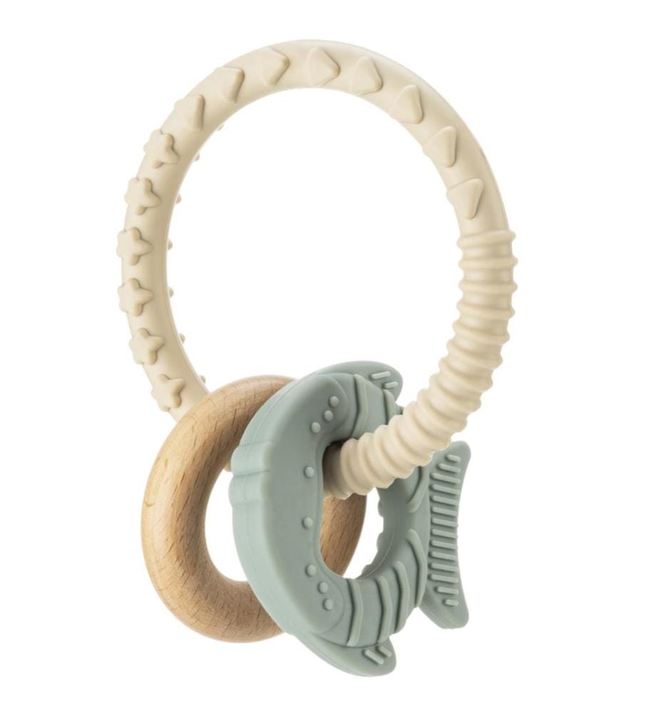 Anneau de dentition en bois et silicone BiteDuo
