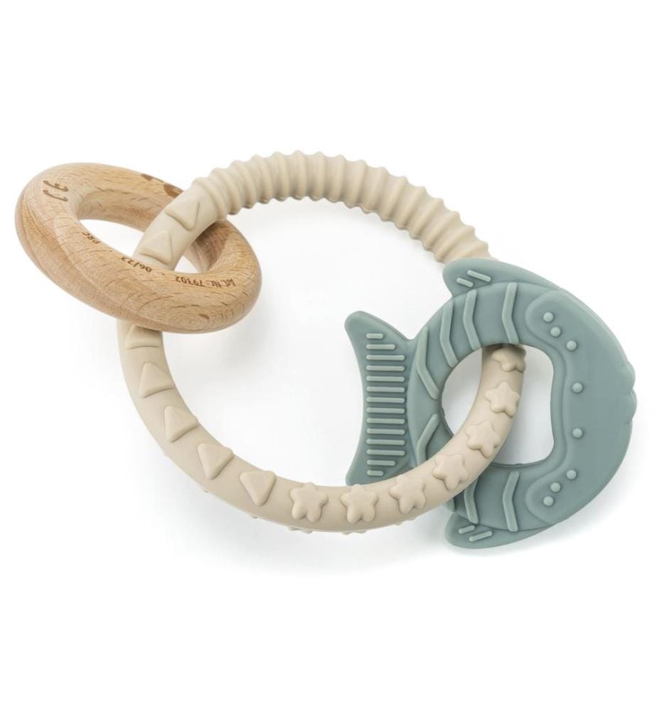 Anneau de dentition en bois et silicone BiteDuo