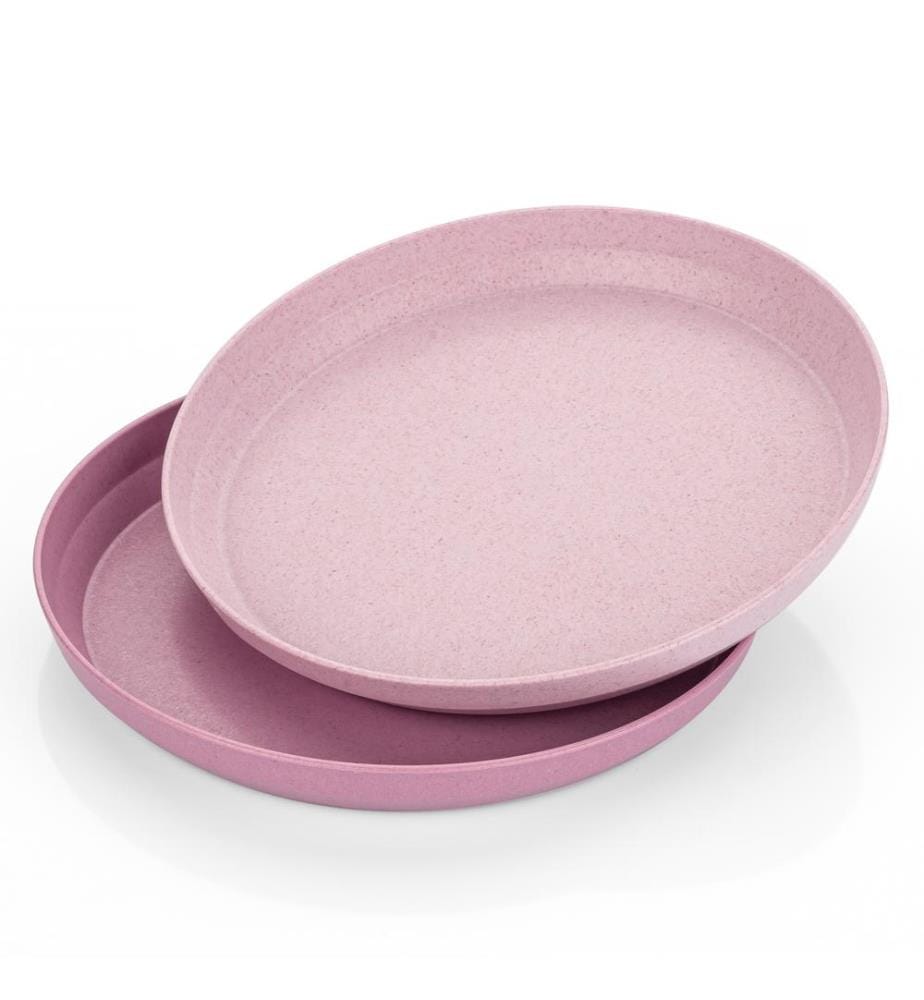 Assiette d'apprentissage 2 pcs. rose
