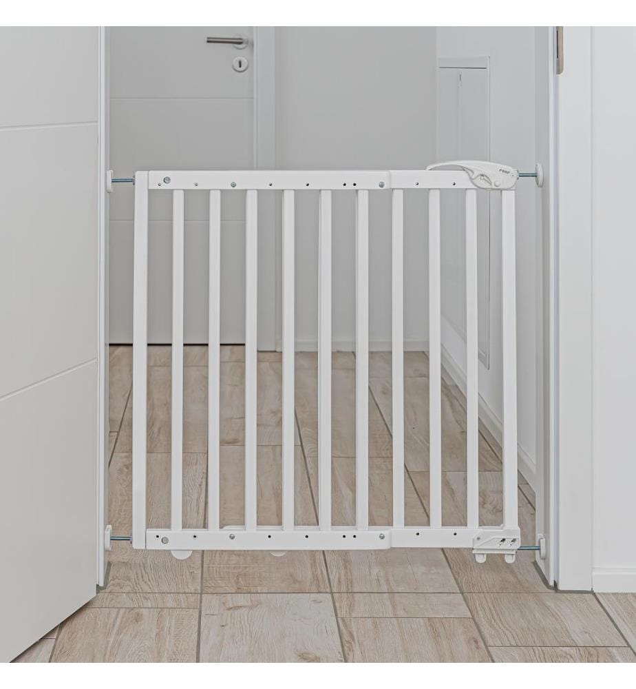 Barrière de sécurité à fixation par pression ou à visser blanche