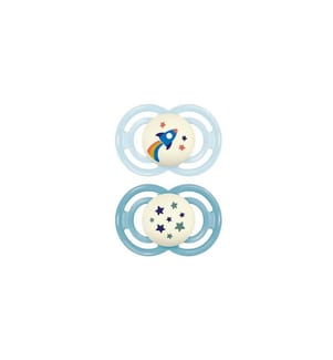 MAM - Tétines Nuit parfaite, 16-36m, 2 pcs., bleu
