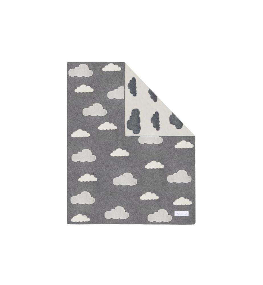 KINDSGUT - Couverture douillette Nuages 80 x 100 cm