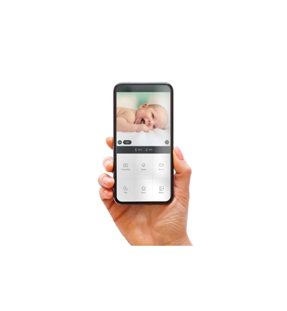 ALECTO - Babyphone vidéo Smartbaby 10 blanc/gris