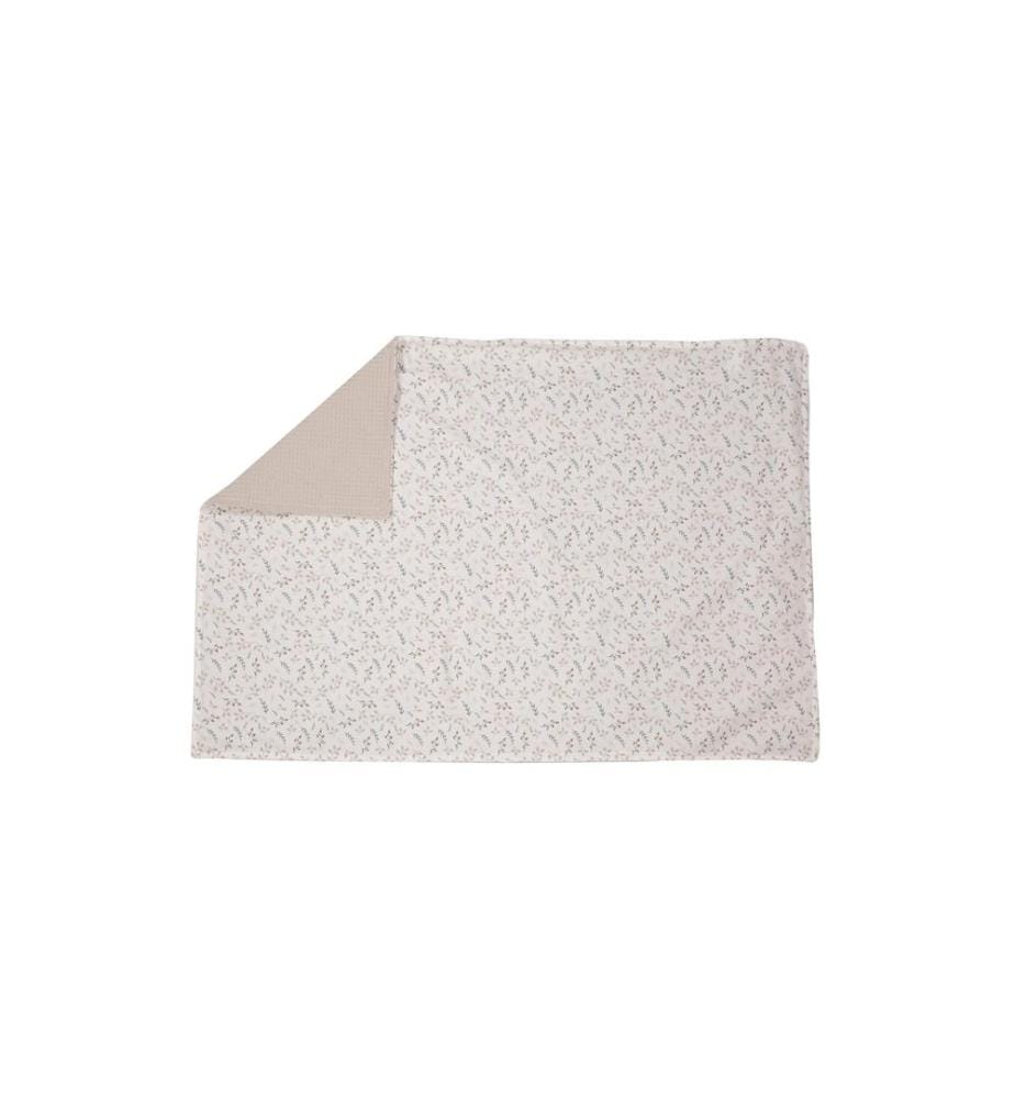 ULLENBOOM - Couverture douillette Gaufrette Floral Sand 70 x 100 cm