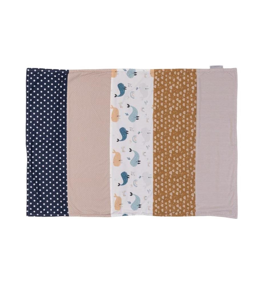 ULLENBOOM - Couverture douillette Baleines 70 x 100 cm