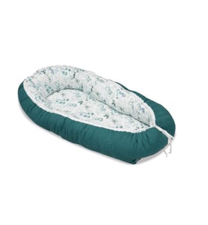 ULLENBOOM - Babynest Eukalyptus Petrol 55 x 95 cm