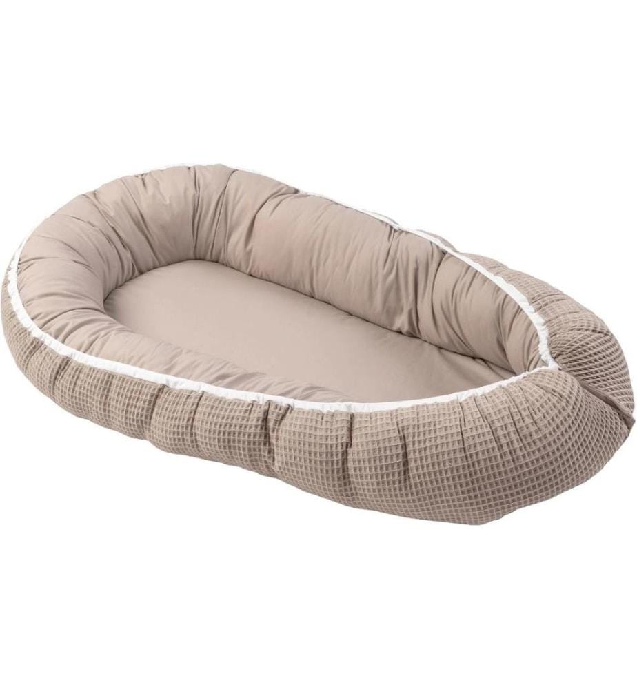 ULLENBOOM - Babynest Waffel Uni Sand 55 x 95 cm