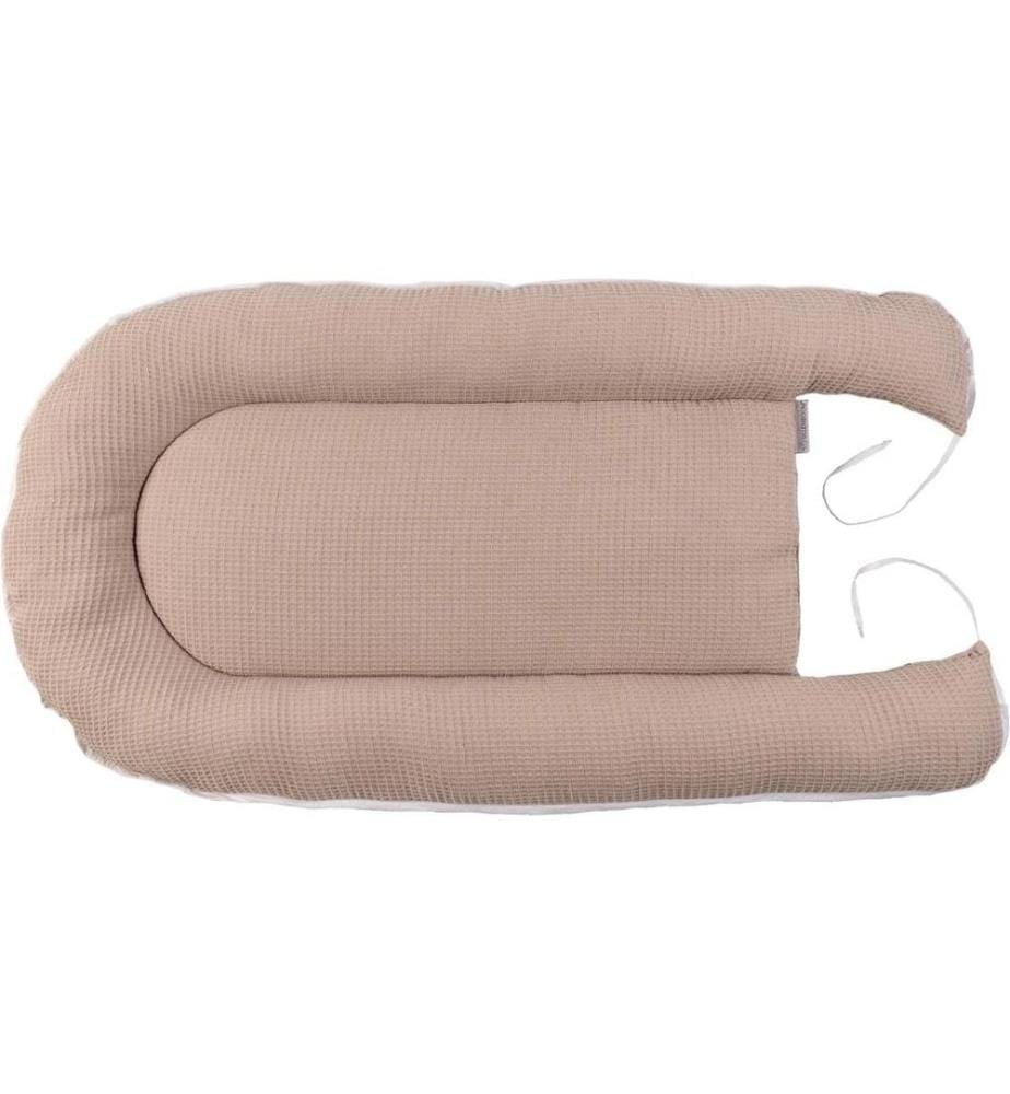 ULLENBOOM - Babynest Waffel Uni Sand 55 x 95 cm