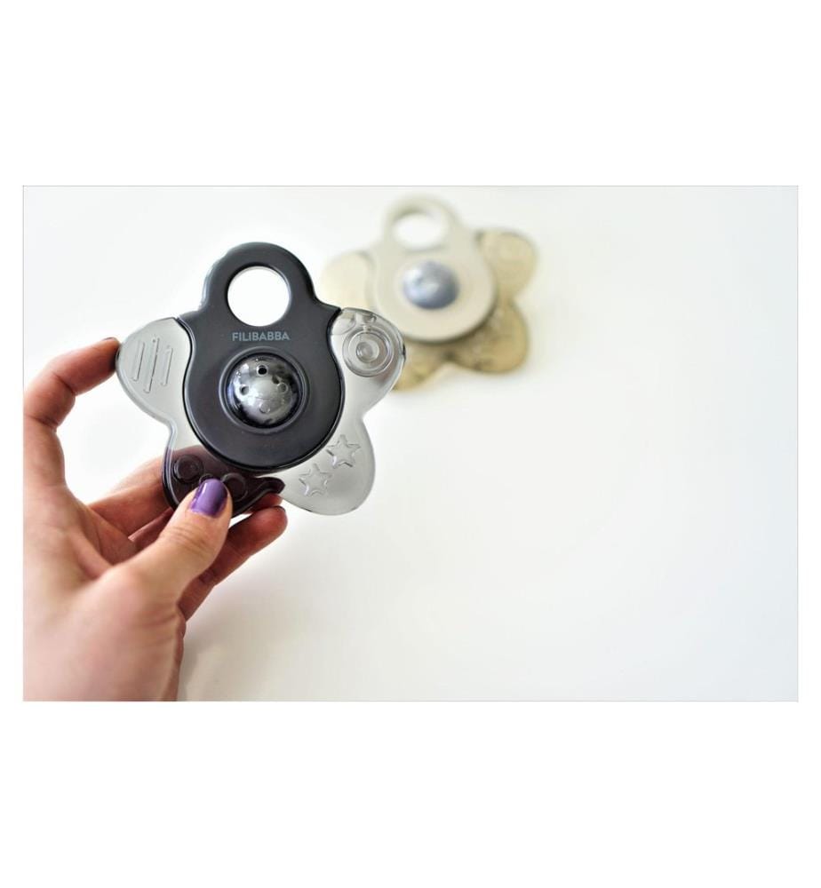 Filibabba - Anneau de dentition Cooling Star set de 2 pièces Grey Mix