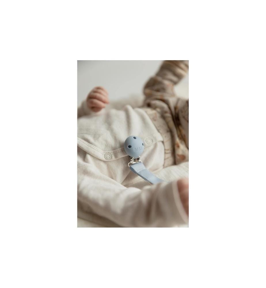 Bibs - Collier de dentition ribbon Dusty Blue