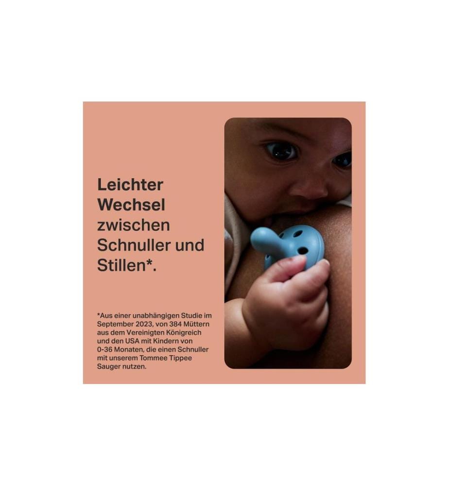 Tommee Tippee - Nuggi Set Brustähnlicher Schnuller 0-6m, 4er Pack