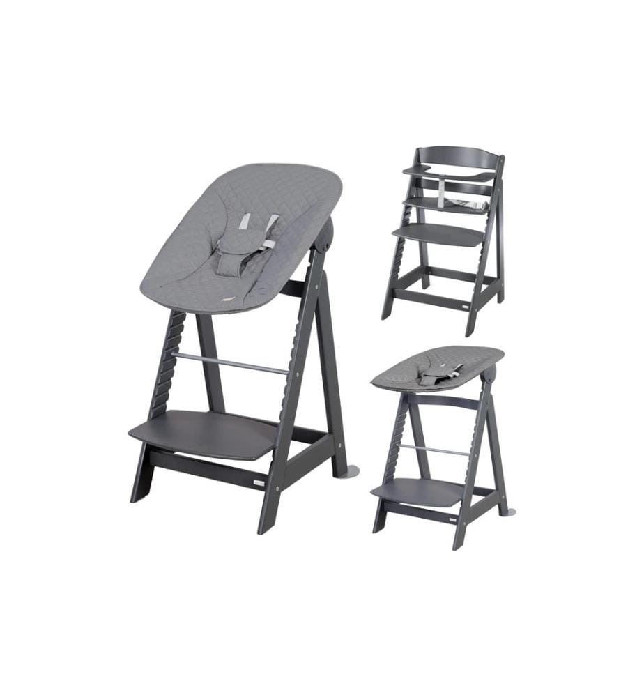 ROBA - Chaise haute en escalier Set 2in1 Born Up Anthracite