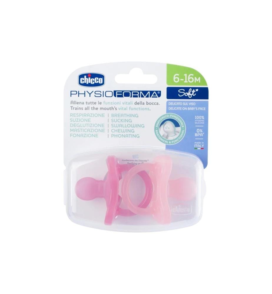 CHICCO - Nuggi Physioforma Soft 2er 6-16M, pink