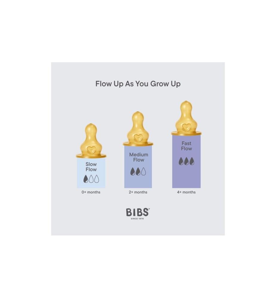 Bibs - Baby Bottle Anti Colic Latex Slow Flow Blush 150 ml
