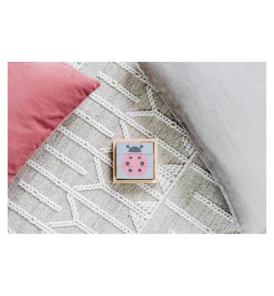 KINDSGUT - Puzzle de cubes en bois Animaux