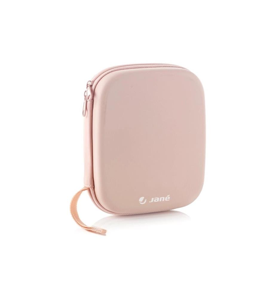 Jané - Set d'hygiène avec trousse de toilette, 7 pièces, rose