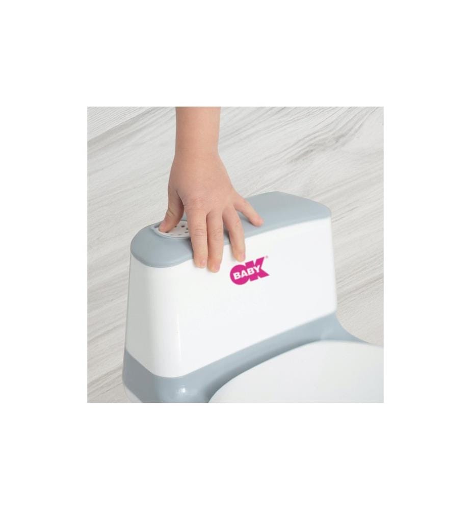 OKBABY - Pot pour enfant Mini WC, Blanc, 28 x 30 x 38.5 cm