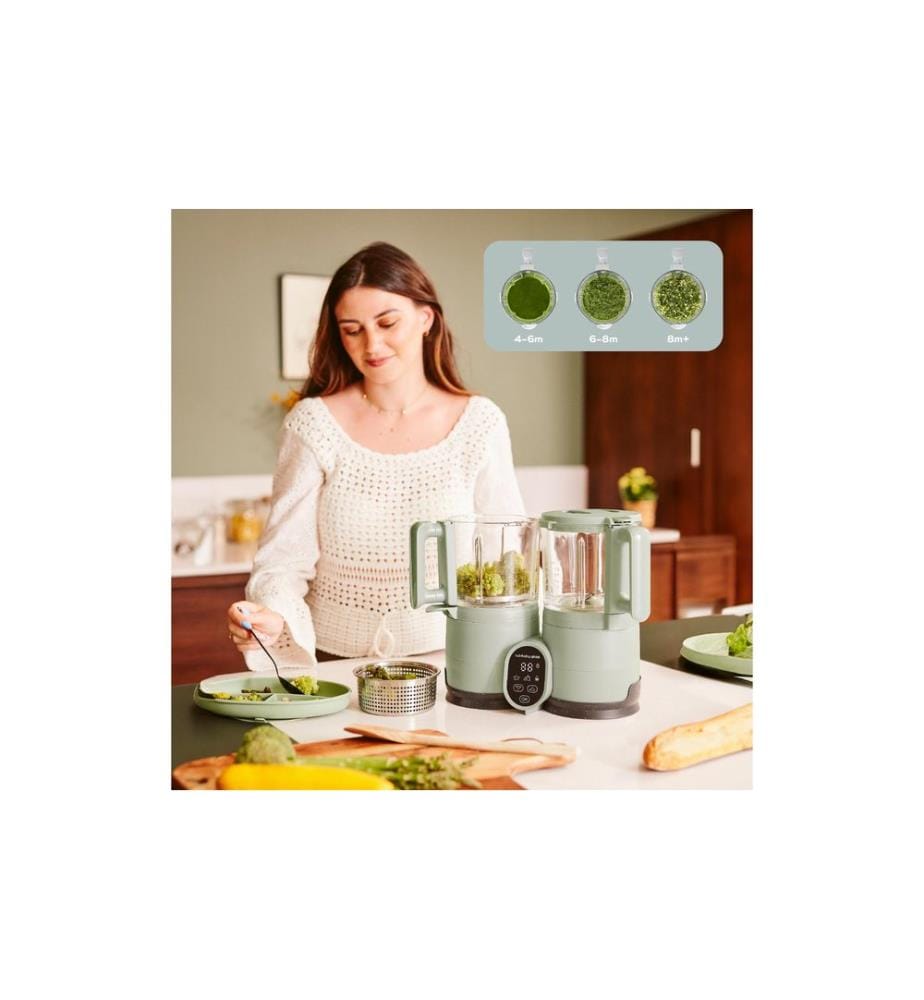 BABYMOOV - Nahrungszubereiter Nutribaby Glass Green Celadon