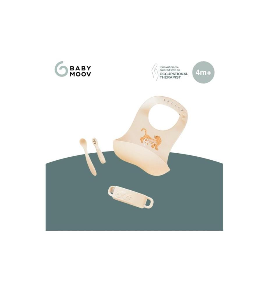 BABYMOOV - Service de table pour enfants Mini Roar Beige