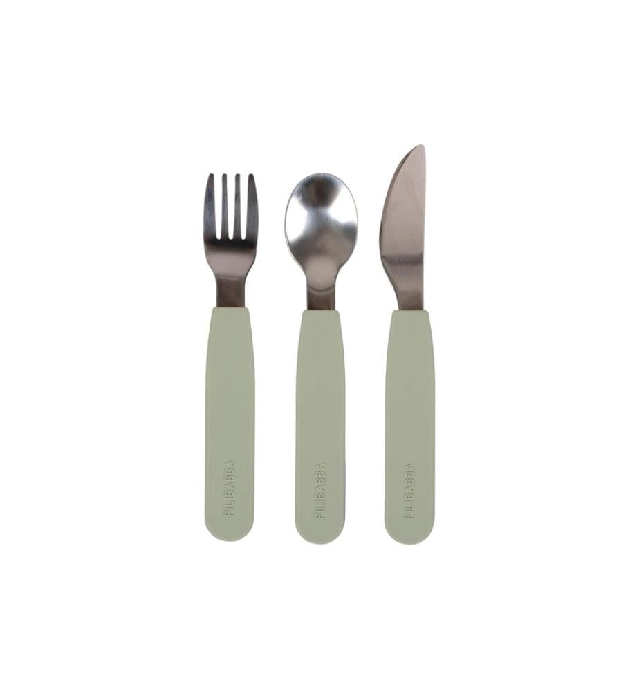 Filibabba - Set de couverts pour enfants Vert