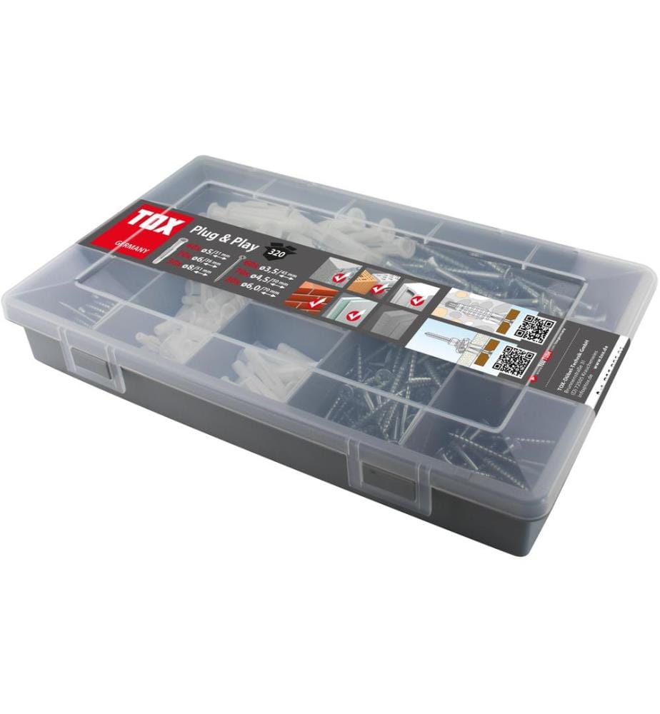 TOX-DÜBEL - Chevilles Assortiment Plug & Play 320 Pièce/s