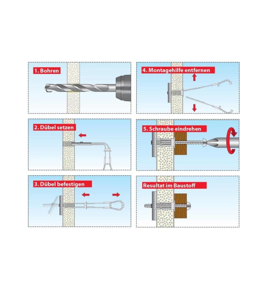 TOX-DÜBEL - Chevilles à clapet de cavité Spagat Plus M6 2 Pièce/s