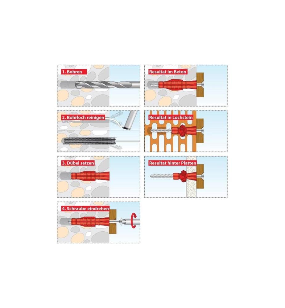 TOX-DÜBEL - Chevilles Monteur Multi Tri & Barracuda 336 Pièce/s