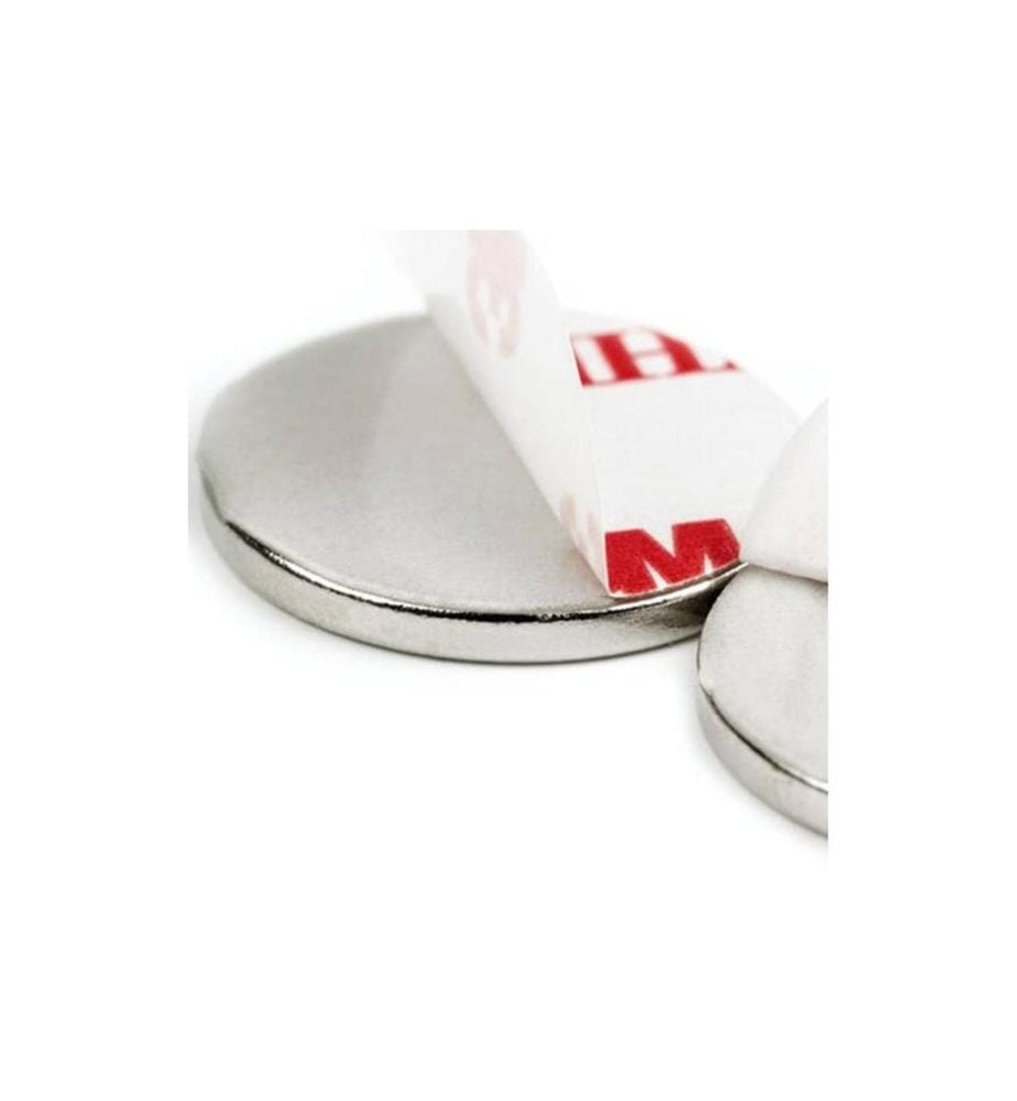 SUPERMAGNETE - Haftmagnet 10 x 25 mm, Selbstklebend