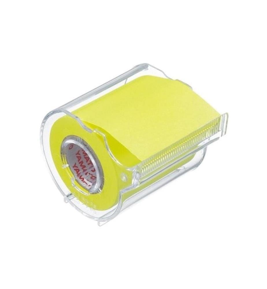 NT CUTTER - Notizzettel-Dispenser Yamato 5 cm Neongelb, 1 Rolle