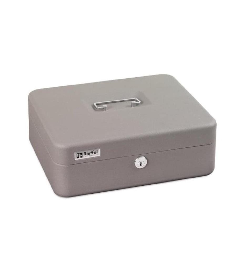 ROBERT RIEFFEL - Caisse à monnaie Moneta-Basic-Ch 30 x 24.2x 10.6 cm, Gris