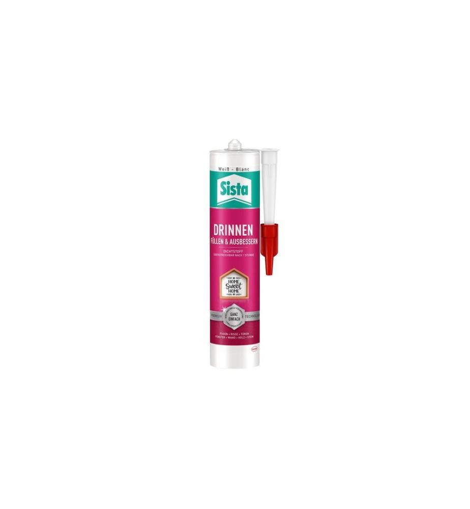 SISTA - Mastic Remplir & réparer à l'intérieur 280 ml, blanc
