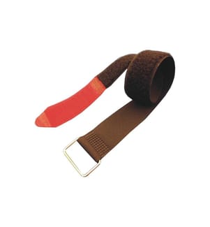FASTECH - Fast-Vstrap 25 x 630 mm Metall-Öse, Rot/Schwarz, 5 Stück