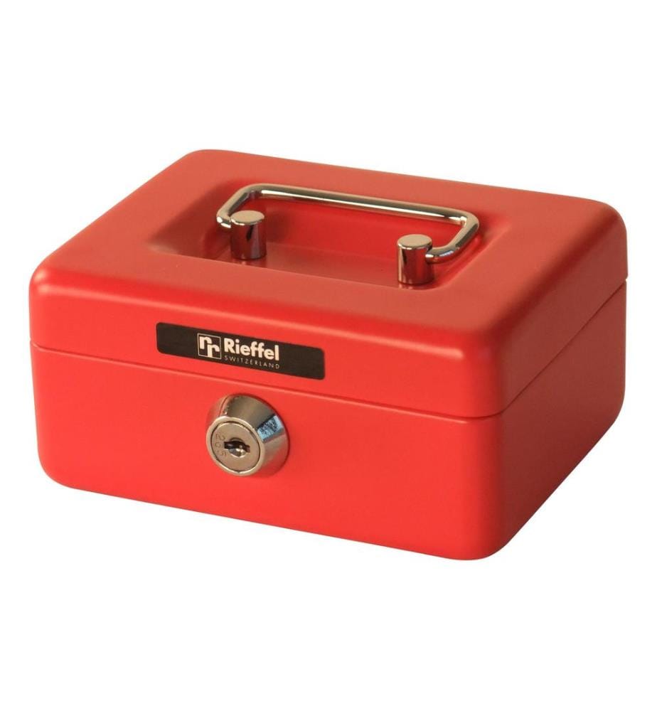 ROBERT RIEFFEL - Caisse à monnaie Kika 12,5 x 9,5 x 6 cm, Rouge